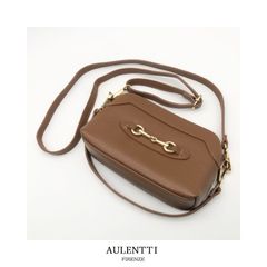 AULENTTI オウレンティ 未使用 ミニショルダーバッグ ハンドバッグ バック 2WAY イタリア製 本革 極美品