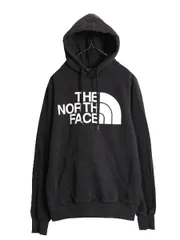 【お得なクーポン配布中!】 ノースフェイス プリント スウェット フード パーカー メンズ S / The North Face プルオーバー 裏起毛 トレーナー アウトドア ブラック