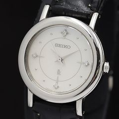 電池新品、希少、極美品、ベルト新品、限定】セイコー ルキア 4pダイヤ
