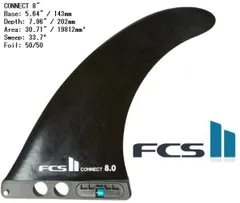 送料無料▲FCS II Connect GF Longboard Fin 8　(新品