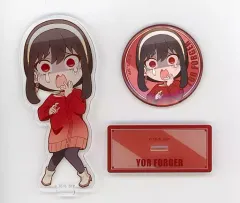【中古】雑貨 ヨル・フォージャー(びっくりヨル) アクリルスタンド＆缶バッジセット 「SPY×FAMILY」 WIT STUDIO 10th Aim Higherグッズ