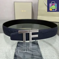 【今日WTO】Tom Ford ダブルフェイス レザーベルト-1-QD13