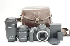 C221542)Canon 　EOS　KISS X9  デジタル一眼レフ ダブルレンズキット　美品