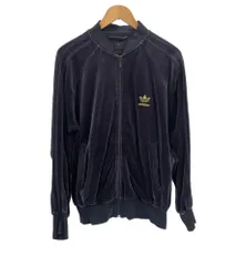 アディダス adidas 00’s Y2K ベロア トラックジャケット ジャージ 金刺繍 トレフォイルロゴ ジャージ パープル Sサイズ 101MT-5154