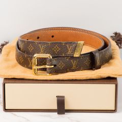 ルイヴィトン ダミエ サンチュール キャレ ベルト 85/34 LOUIS VUITTON