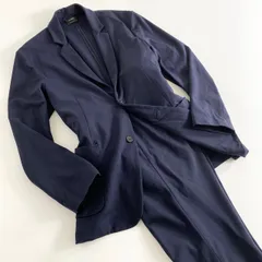10a17 イタリア製 JIL SANDER ジルサンダー セットアップスーツ 上下セット M ネイビー メンズ ジャケット ロングパンツのサムネイル