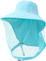 【在庫処分】防虫ネット 帽子 虫除けネット付き帽子 日除け帽子 アウトドア 虫よけ 蚊帳 虫対策 ヘッドネット UVカット サファリハット mecaponn あご紐 釣り帽子 草刈り 農作業 養蜂 防護帽 ガーデニング レディース メンズ 男女兼用