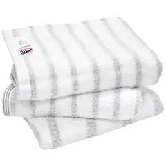 新品　hiorie(ヒオリエ) mist フェイスタオル ミスト 3枚セット グレー 日本製 ボーダー 認定 今治ブランド 瞬間吸水 速乾 部屋干し 綿100％ 今治タオル 柔らか ソフト imabari towel