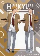 【中古】キャラカード 宮侑＆宮治 イラストシート 「ハイキュー!! 遊びつくせ!! in ナンジャタウン」 対象メニュー注文特典