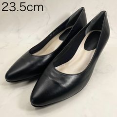 【新品 訳あり】リズラフィーネ　ラウンドトゥプレーンパンプス　23.5㎝　黒
