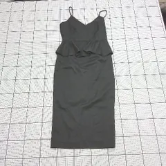 ◇ Θ RESEXXY リゼクシー シンプル系 ノースリーブ 膝丈 キャミワンピース サイズF ブラック系 レディース E  【1508200024905】