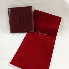 CARTIER　マストライン　ソフトカバーケース付　折り財布【店舗管理番号M】