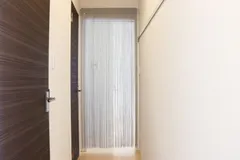 【匿名配送らくらくメルカリ便 全国送料無料】「ストリングカーテン グレー」90x210cm ひも のれん ヒモスクリーン ロングサイズ 暖簾 家紋 目隠し ジブリ タぺストリー