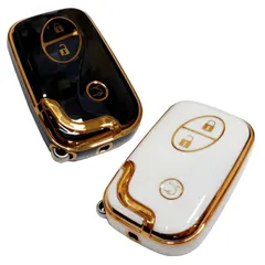 レクサス ゴールド TPU スマートキーケース キーカバー キーホルダー GS350 GS430 GS460 GS450h GRS190 IS250 IS350 IS-F RX270 RX350 RX450h HS250h ANF10 CT200h ZWA10