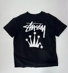 STUSSY ステューシー Big Crown SS Tee 半袖 ロゴ Tシャツ STUSSY ステューシー Tシャツ 半袖 メンズ & レディース Broken