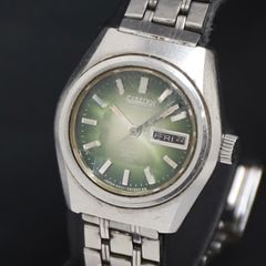 稼働中！SEIKO 自動巻き時計 グリーン文字盤 - メルカリ
