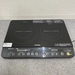 【中古】【訳あり】アイリスオーヤマ 2口卓上IH調理器 IHK-W1-B 2口IHコンロ ブラック Amazon | CCTV アイリスオーヤマ 2口IHコンロ ブラック IHK-W1-B