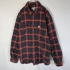 MR-00269 カーハート 長袖チェックシャツ　ボタンダウン 古着　Mサイズ