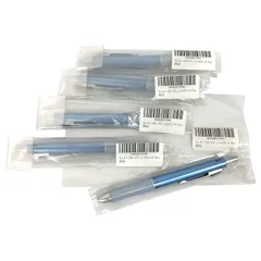 【未使用・5本セット🖊️】セーラー クオードアルファ 4機能ペン メタリック ブルー 多機能ボールペン 事務・景品に◎