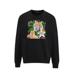 Balenciaga パリセーガ ロゴプリント スウェットシャツ [本日特価|新品未使用品]-WT0輸入