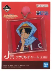 【中古】キーホルダー モンキー・D・ルフィ アクリルチャーム 「一番くじ ワンピース The Greatest Battle～偉大なる航路へ～」 J賞