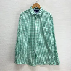 TOMMY HILFIGER トミーヒルフィガー SLIM FIT ワイドカラー ギンガムチェックシャツ 長袖 16-1/2 10125186