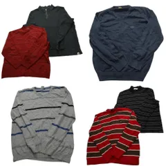 古着卸 まとめ ブランドMIX セーター 6枚セット (メンズ 2XL /3XL /4XL ) カーハート クイックシルバー カルバンクライン 中古 古着 NC3121