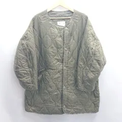 ◇ ⊇ FREAK'S STORE フリークスストア 長袖 キルティングコート サイズF カーキ レディース E  【1504240001135】