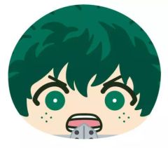 [중고] 봉제인형 마스코트·봉제인형 배지 미도리야 출구 [내 영웅 아카데미아 오만쥬니기니기 마스코트 2]