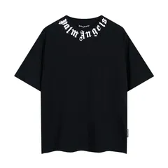 Palm angelsパームエンジェルプリントクラシック半袖ラウンドネック男女同型ゆったり大きいサイズTシャツ