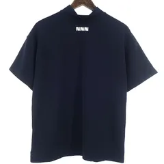 【美品】nbb Weekend モックネックシャツ ネイビー エヌビービーウィークエンド/NBB WEEKEND GOLF ゴルフ バック