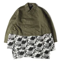 COMME des GARCONS コムデギャルソン ジャケット サイズ:M 22SS ねじれ フラワー 切替 ツイル コーチ ジャケット コート PI-C006 捻じれ 花の存在期 HOMME PLUS オムプリュス カーキ ブラック ホワイト 日本製のサムネイル
