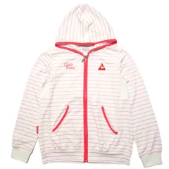 le coq sportif GOLF COLLECTION ルコック スポルティフ ゴルフ コレクション ウェア 薄手 ボーダー柄 フルジップ パーカー レディース