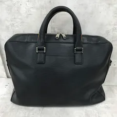 PaulSmith　ポールスミス　クラシックエンボス　２WAY　ブリーフケース　ネイビー　ストライプ　ショルダーストラップ欠品【B0120-004】