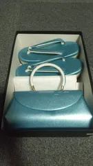 厚底 草履バックセット③ 水色