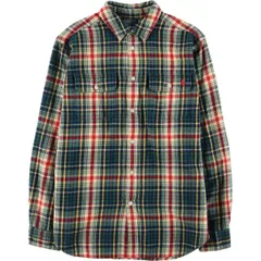 古着 ラルフローレン Ralph Lauren POLO by Ralph Lauren 長袖 フランネルチェックシャツ メンズL相当/eaa533452