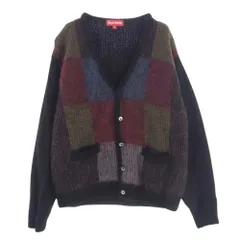 Supreme シュプリーム カーディガン 22SS Brushed Grid Cardigan モヘア混 ブラッシュド グリッド カーディガン マルチカラー系 M【中古】のサムネイル