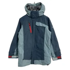 Columbia スノーボード ジャケット キッズ S ネイビー ライトブルー コロンビア フード アウトドア 古着卸 アメリカ仕入 a703-6258