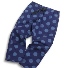 WILD THINGS × BEAMS HEART ワイルドシングス ビームス ドット総柄★ アンクル クライミング パンツ Sz.S メンズ ネイビー