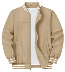 ゴルフ ジャンパー カジュアル 作業着 撥水 大きいサイズ アウター ミリタリー 仕事着 防風 ライトジャケット おしゃれ 無地 春 スタジャン 薄手 秋 メンズ ジャケット 冬 [KEFITEVD]