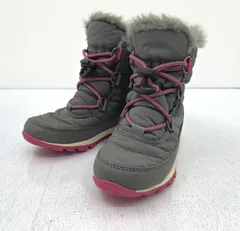 【盛岡82-0009】SOREL ｿﾚﾙ ユースウィットニーショートレース キッズ スノーブーツ NY1897-053 19cm【中古80】【キッズ】