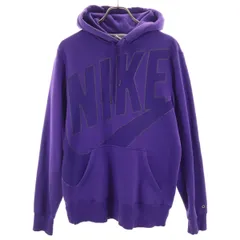 NIKE ナイキ 長袖 スウェットパーカー M パープル メンズ 古着