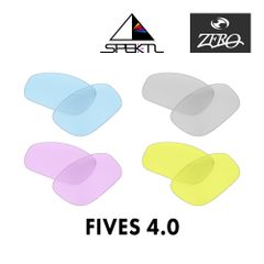 オークリー サングラス 交換レンズ ファイヴス 4.0 スペクトル ミラーなし FIVES 4.0 OAKLEY ZERO TECH BASE製 互換レンズ