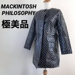 極美品　マッキントッシュフィロソフィー　ロングコート　ドット　水玉レインコート