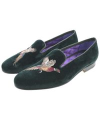 RALPH LAUREN PURPLE LABEL ブラックレザースニーカー9E - メルカリ