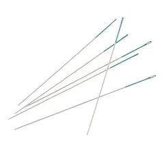 Beadsmith ColorEYES ビーズニードル、サイズ11、カード1枚(6本針)、サイズを簡単に識別できるブルーカラーのペン先。織機織りビーズ作業、オフルームステッチ、シードビーズ付きジュエリー製作に使用できます。 0