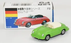 トミー トミカ/青箱日本製 イケダ特注 ポルシェ356スピードスター/緑/銀ライン/白内装/1H F9-3-13