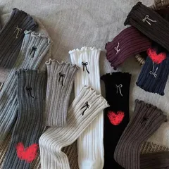 ★3足セット★ベビー　キッズ　靴下　ハイソックス　リボン　リブ　ワンポイントソックス★ 10㎝-14㎝