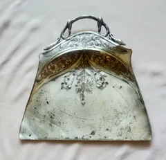 英国アンティーク】真鍮製クラムスイーパー◇船モチーフちりとりとブラシ