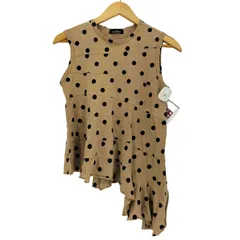 トリココムデギャルソン tricot COMME des GARCONS アシンメトリー 水玉 ノースリーブブラウス レディース 表記無 のサムネイル
